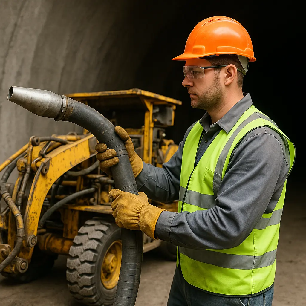 🧱 OPERADOR DE LANZADORA DE CONCRETO