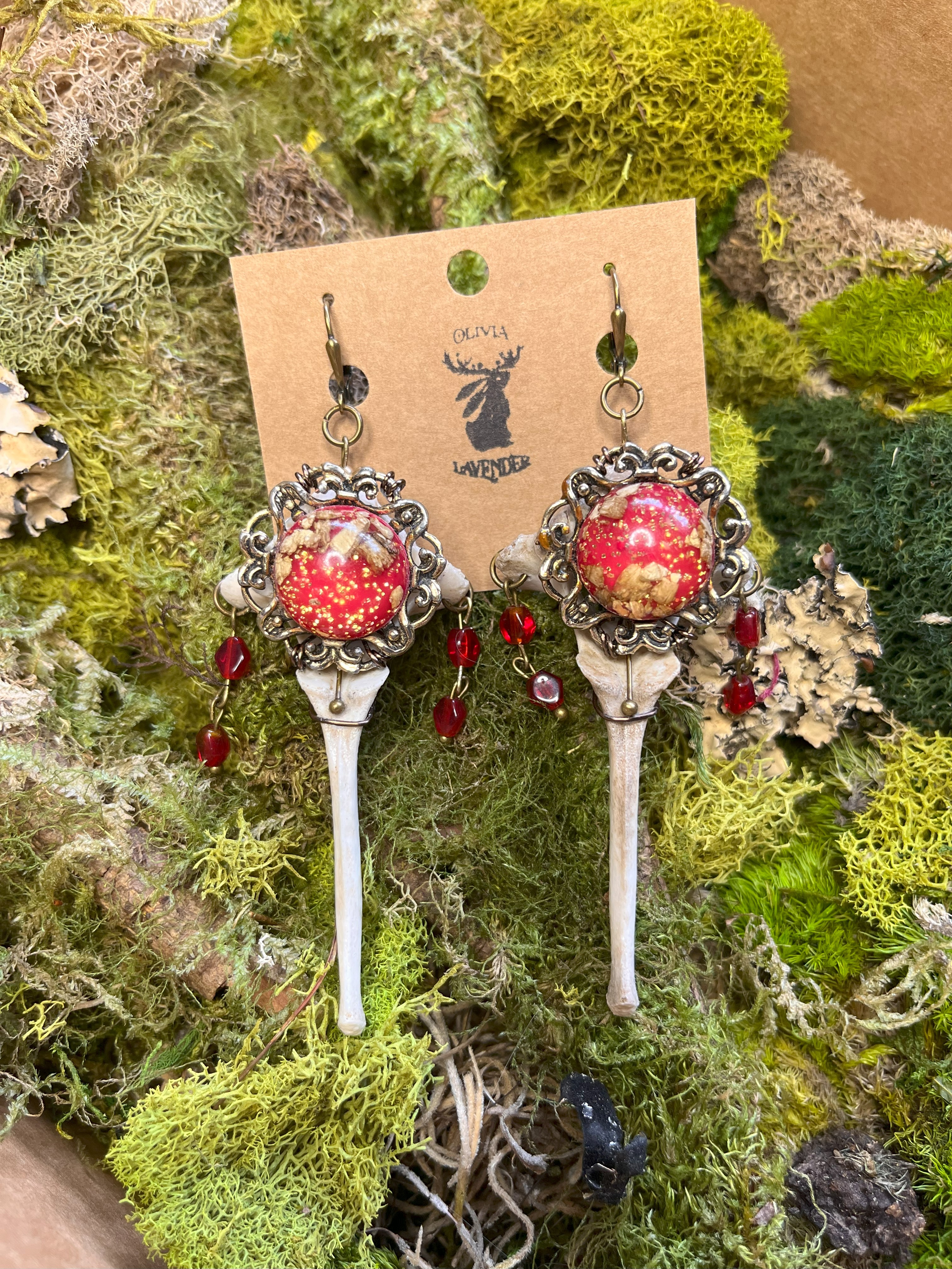 Deer Vertebrae Earrings