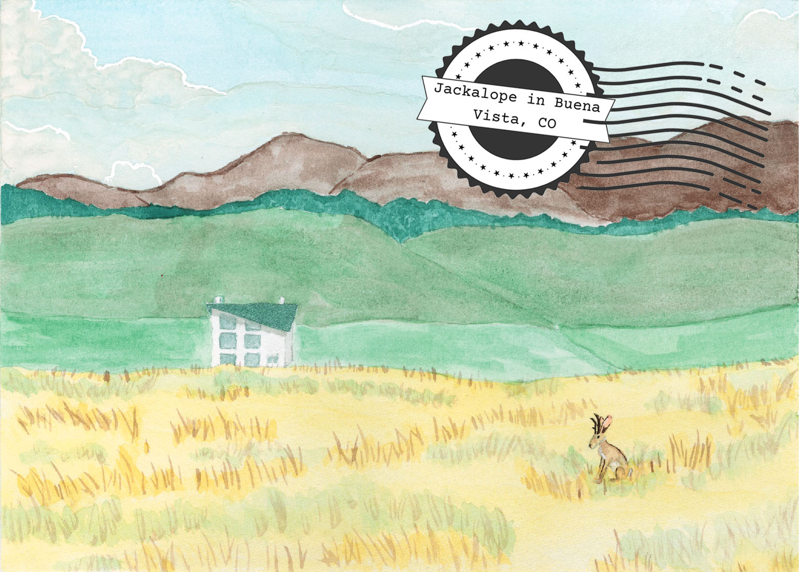 Jackalope Postcard – Buena Vista, CO
