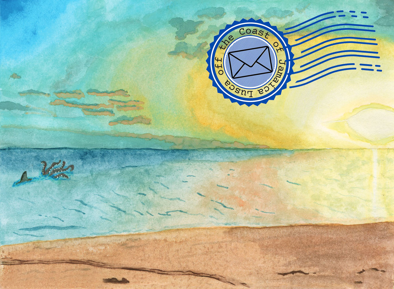 Lusca Postcard - Jamaica