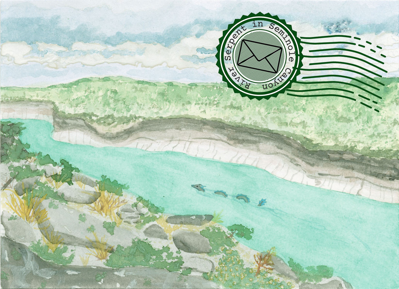 River Serpent - Seminole Canyon, Texas