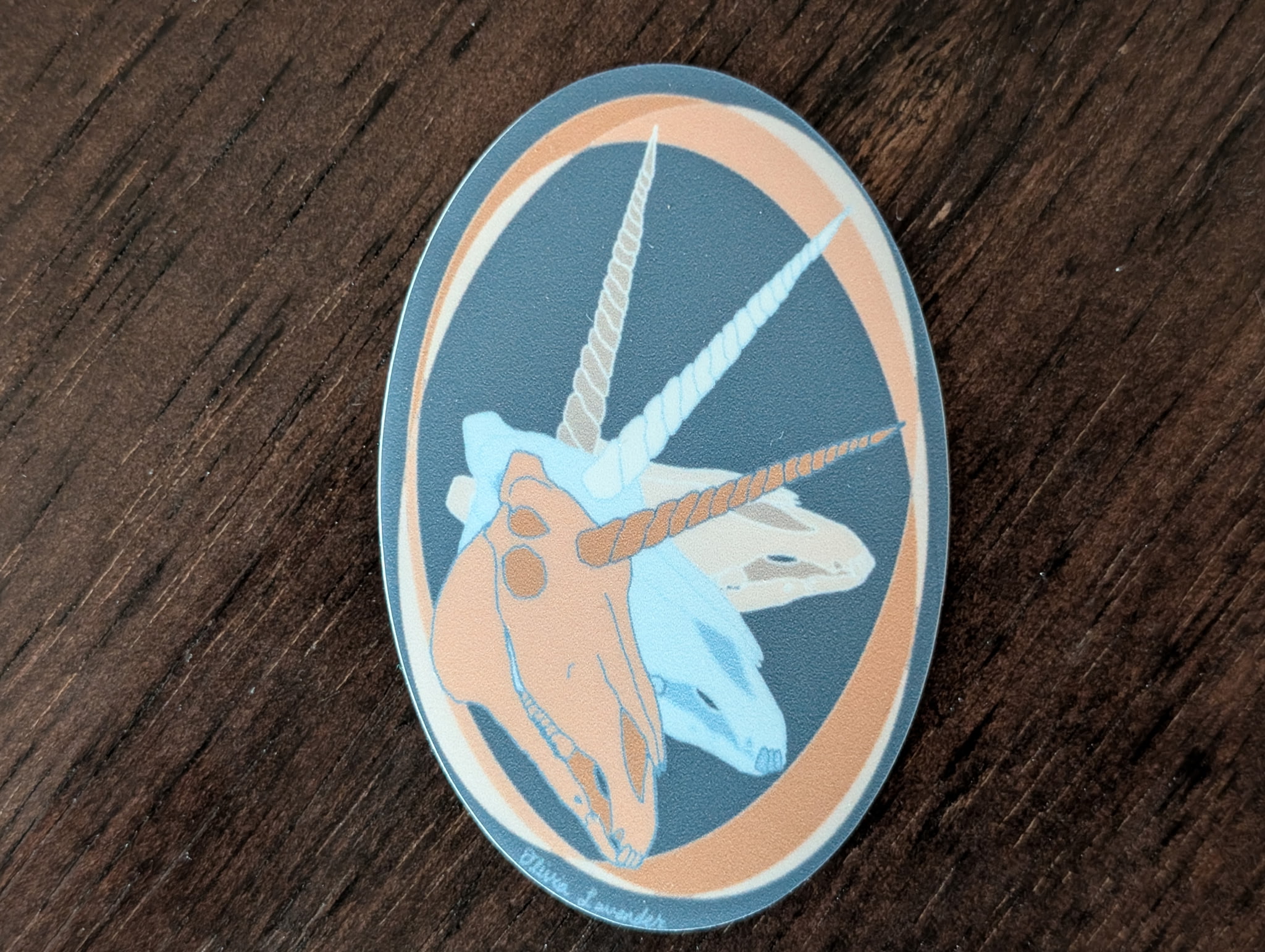 Unicorn Skull Sticker