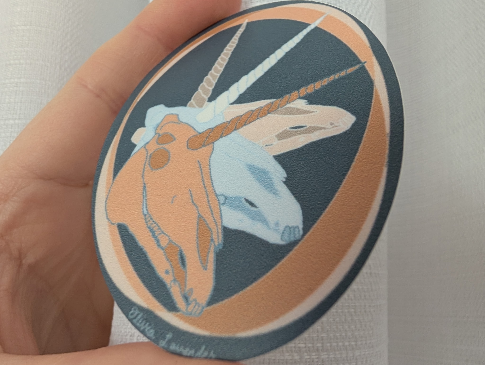 Unicorn Skull Sticker