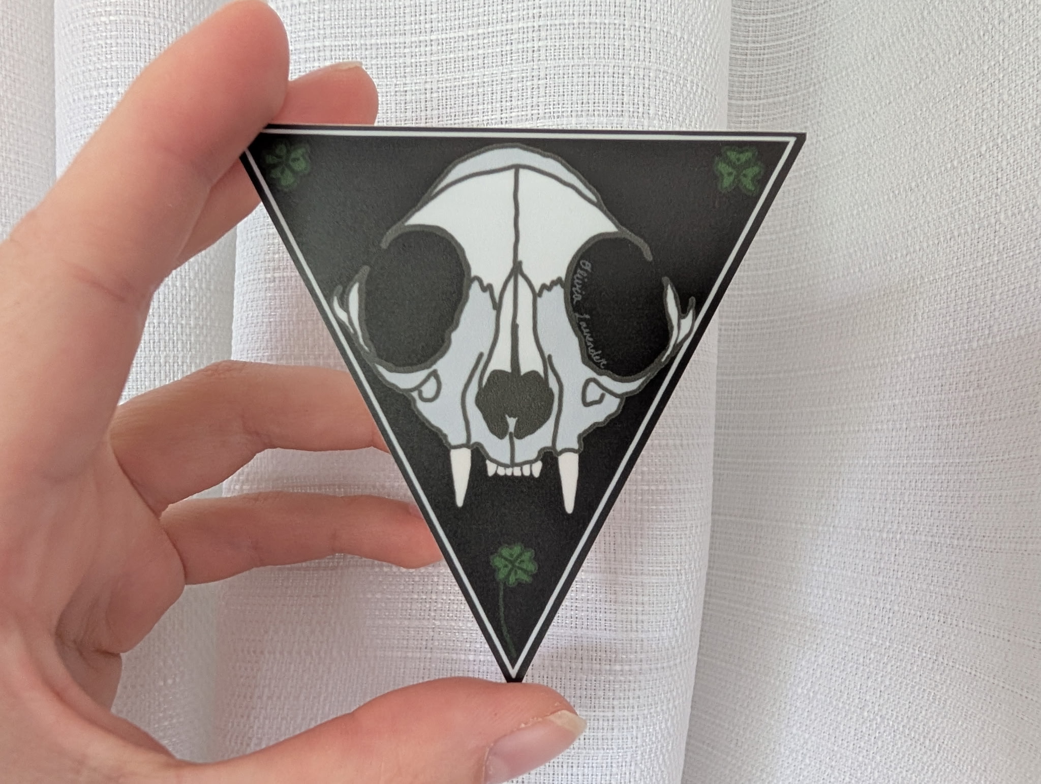 Cat Skull Sticker