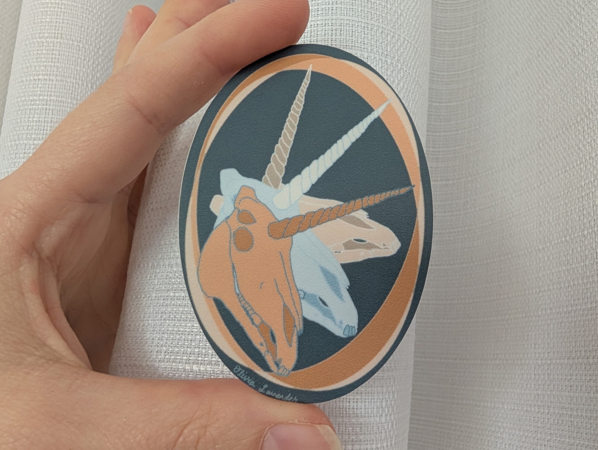 Unicorn Skull Sticker