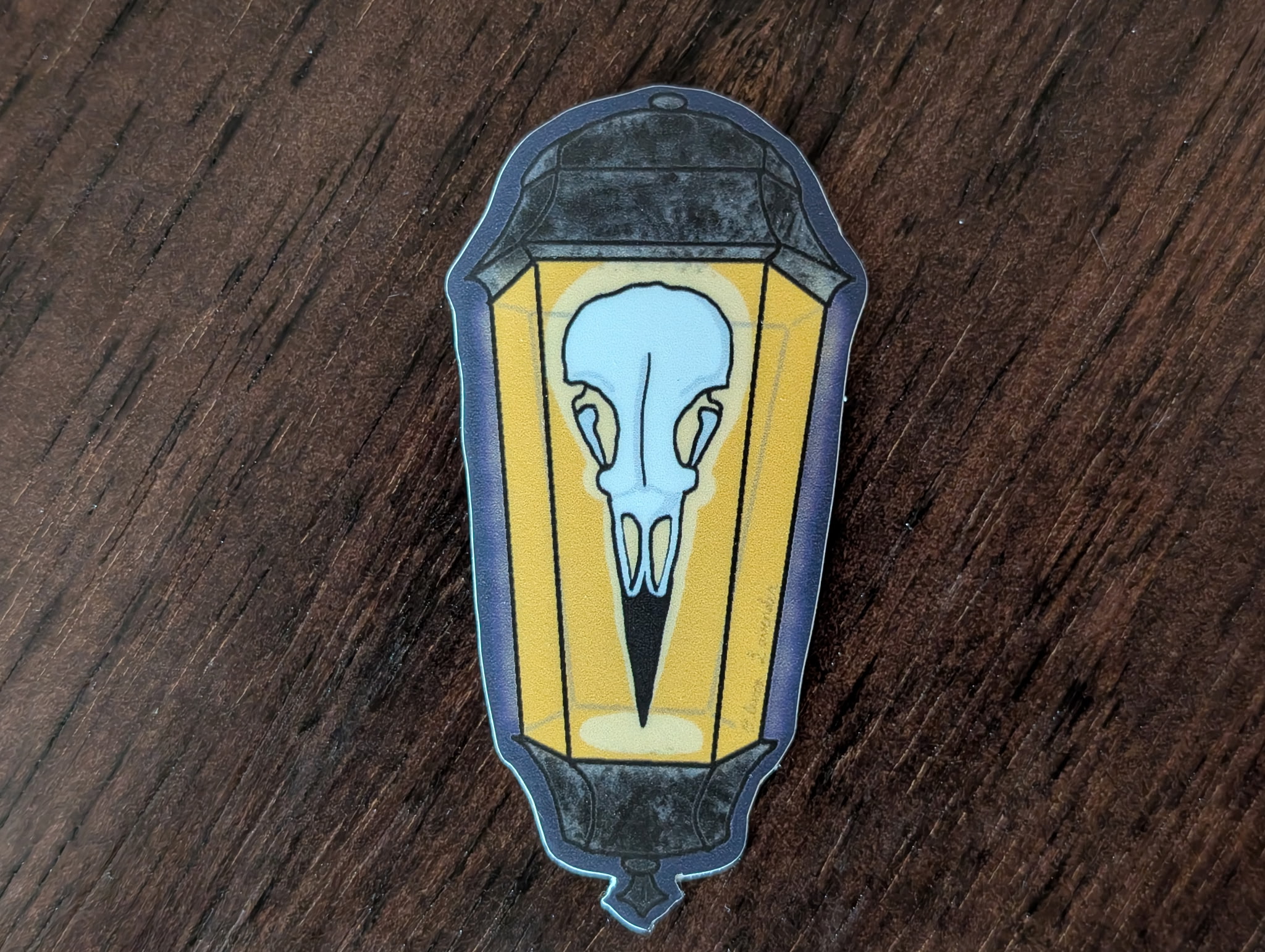 Raven Skull Sticker