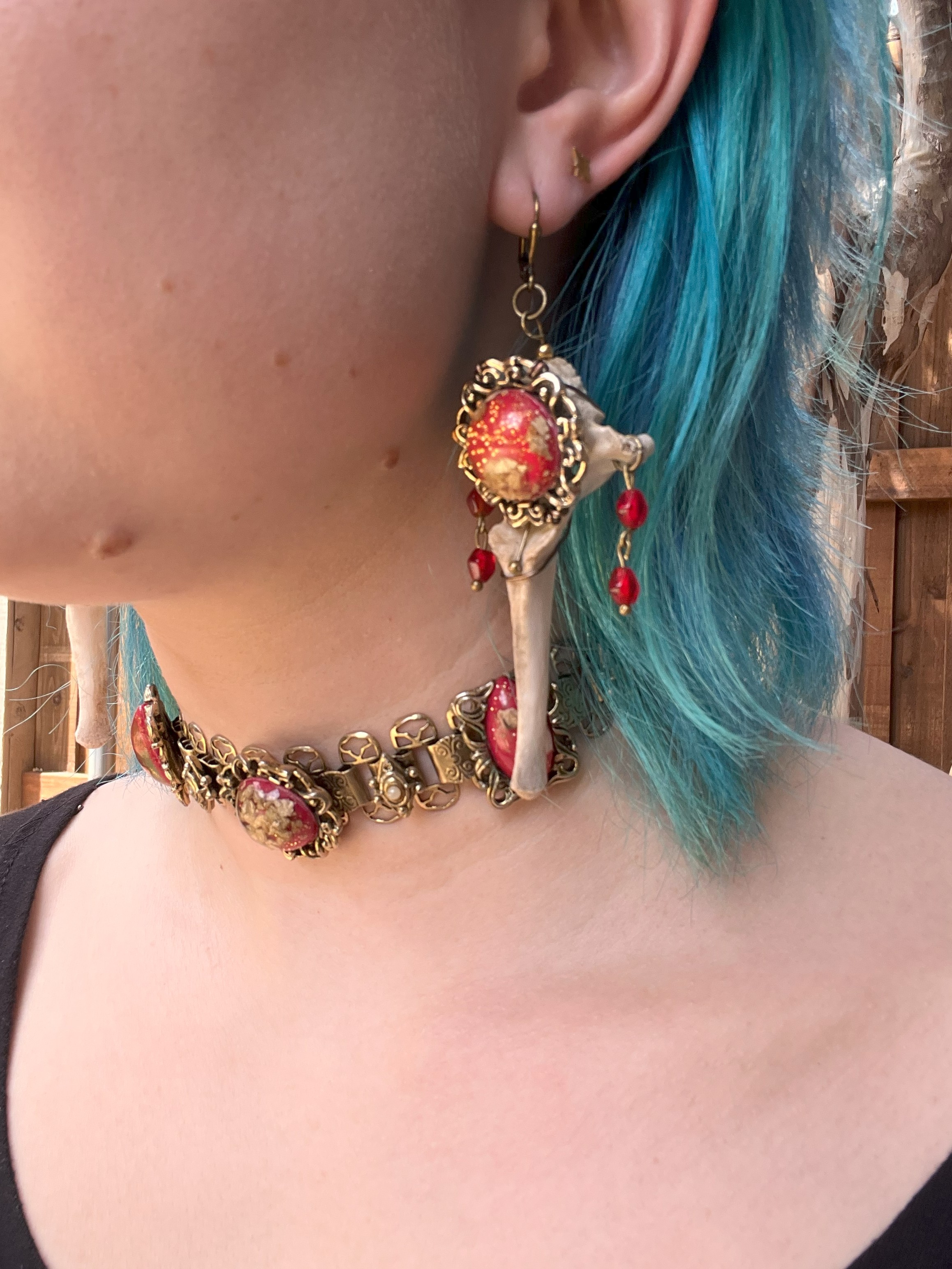 Deer Vertebrae Earrings