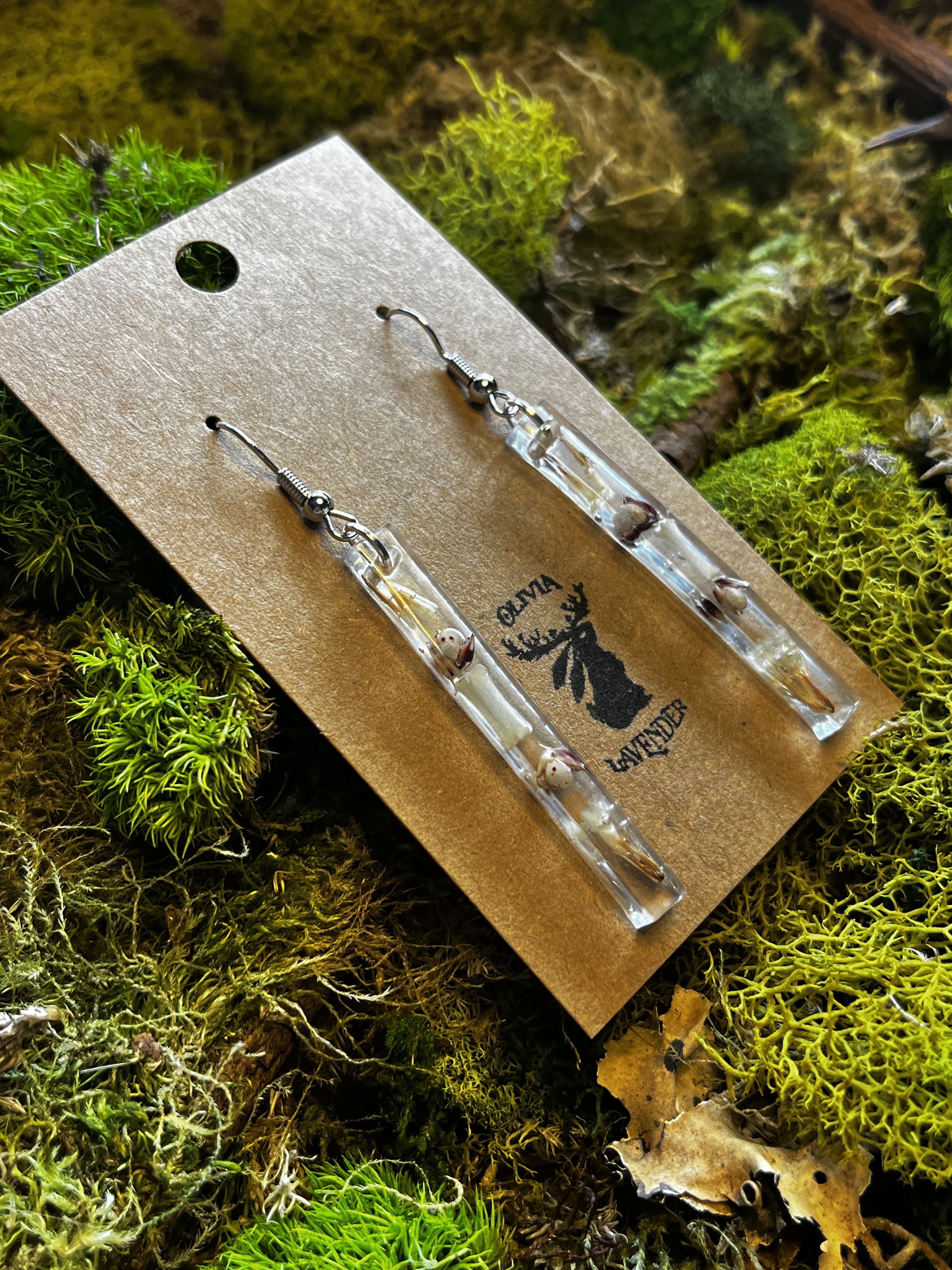 Rat Vertebrae Dangle Earrings