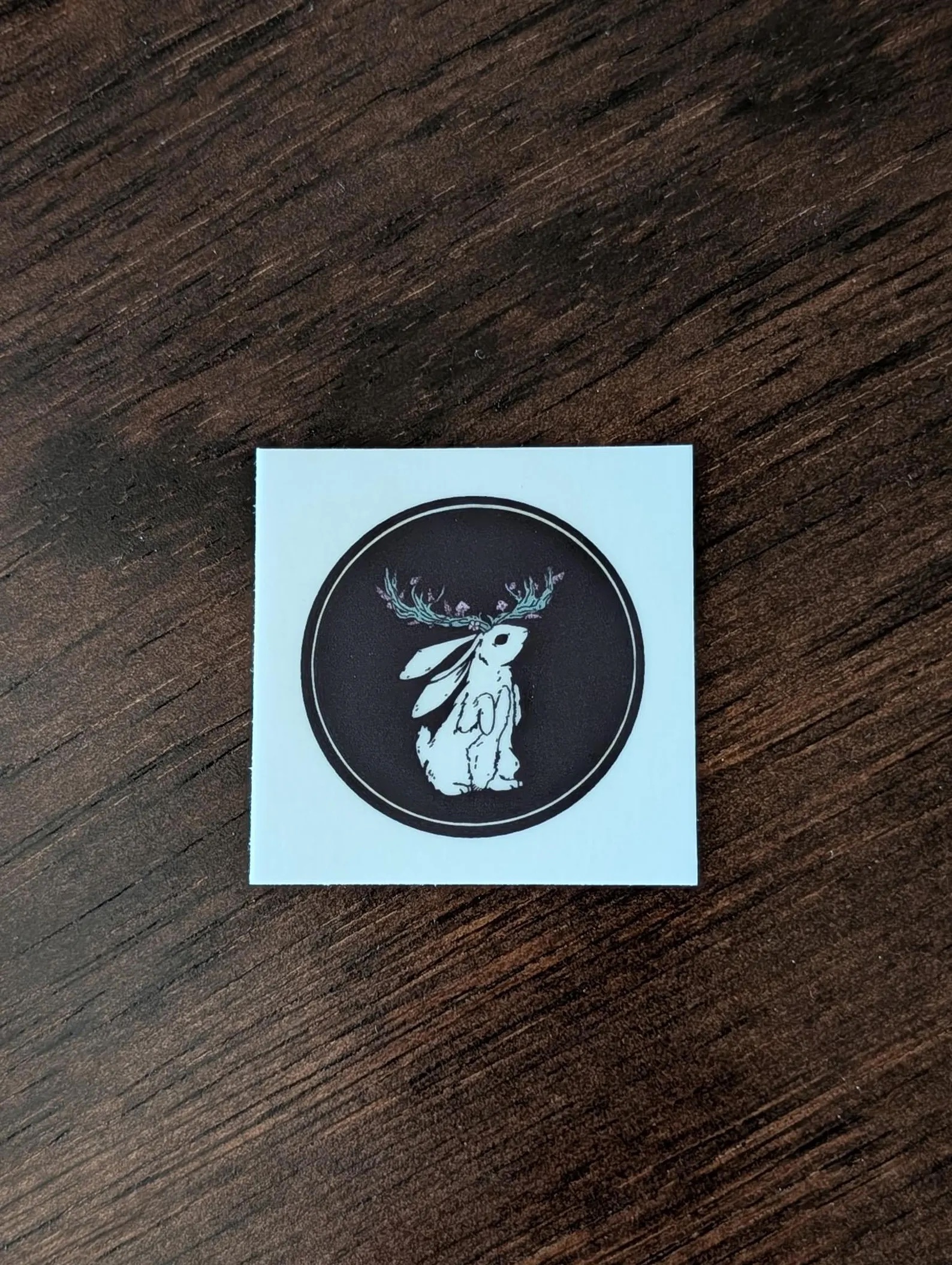 Black Jackalope Sticker