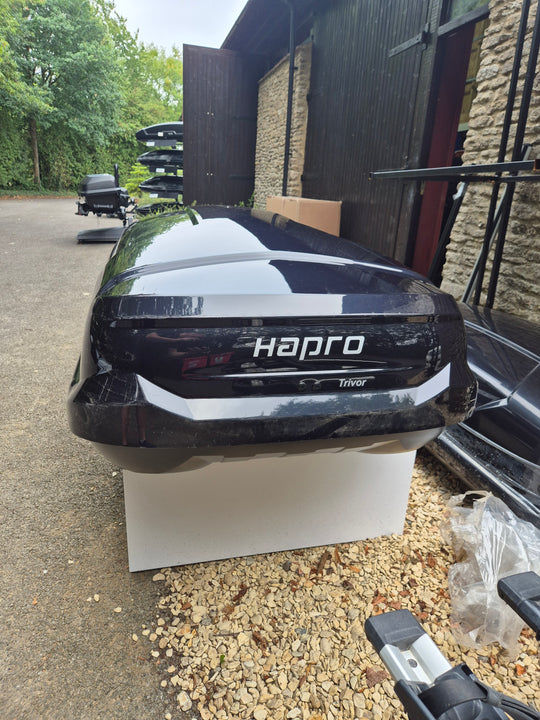 Used Hapro Trivor 440L Roof Box (summer Clearance)