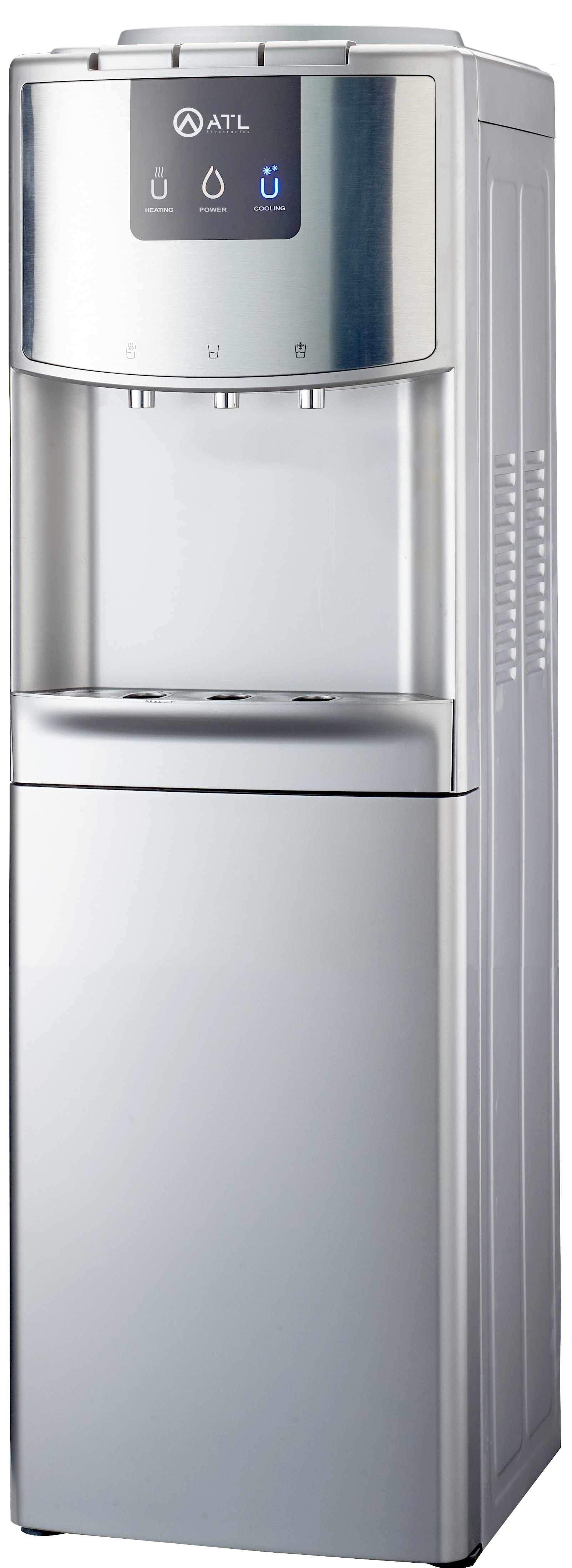 DISTRIBUTEUR D'EAU ATL / 03 ROBINETS / GRIS / AVEC MINI REFRIGERATEUR