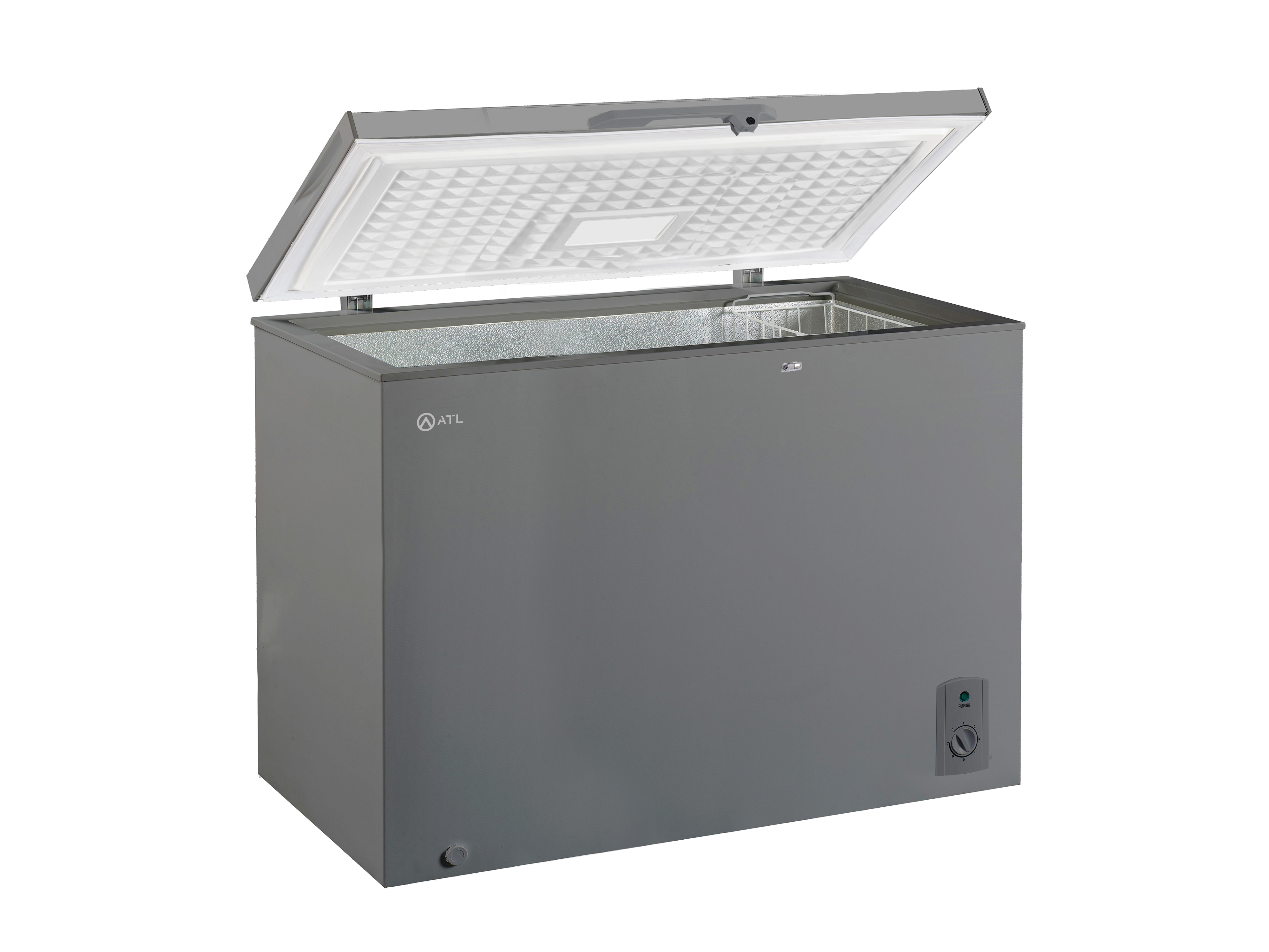 CONGELATEUR HORIZONTAL ATL/ 302L/ 01 PORTE/ SERRURE/ 01 PANIER/ INOX&SILVER