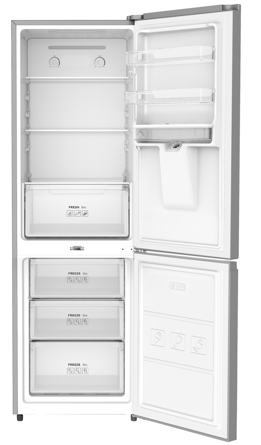 REFRIGERATEUR ATL COMBINE TOTAL NO FROST 03 TIRROIRS/ 310L/ 02 PORTES/ INOX&SILVER