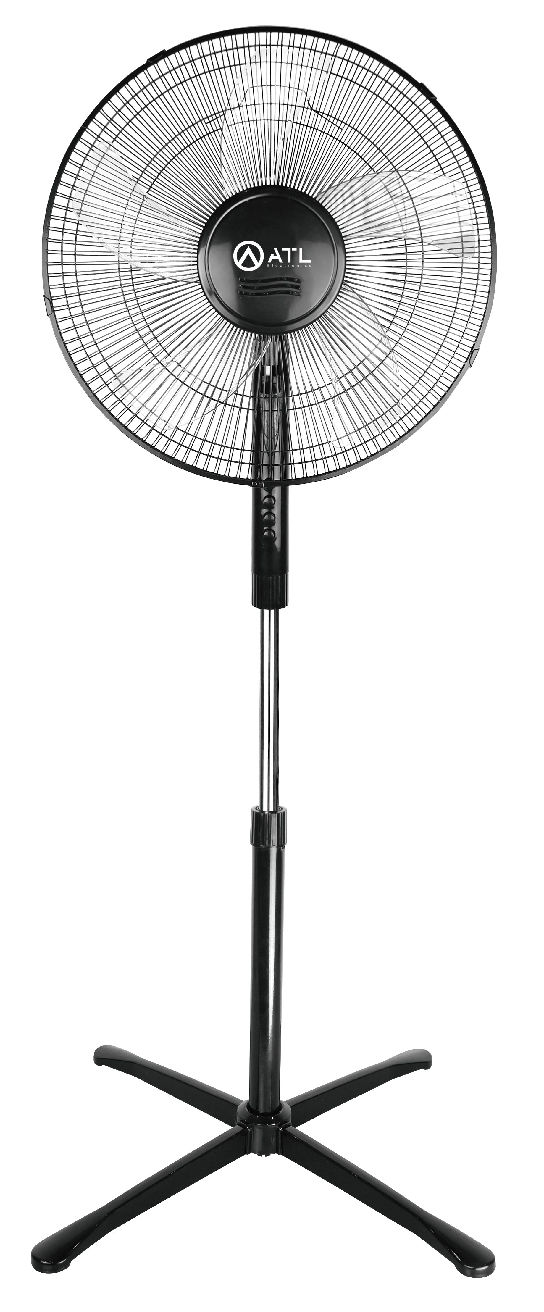 VENTILATEUR SUR PIED ATL 16"/ 05 HELICES/ 3 VITESSES/ 220V / 50 Hz / 45W / NOIR