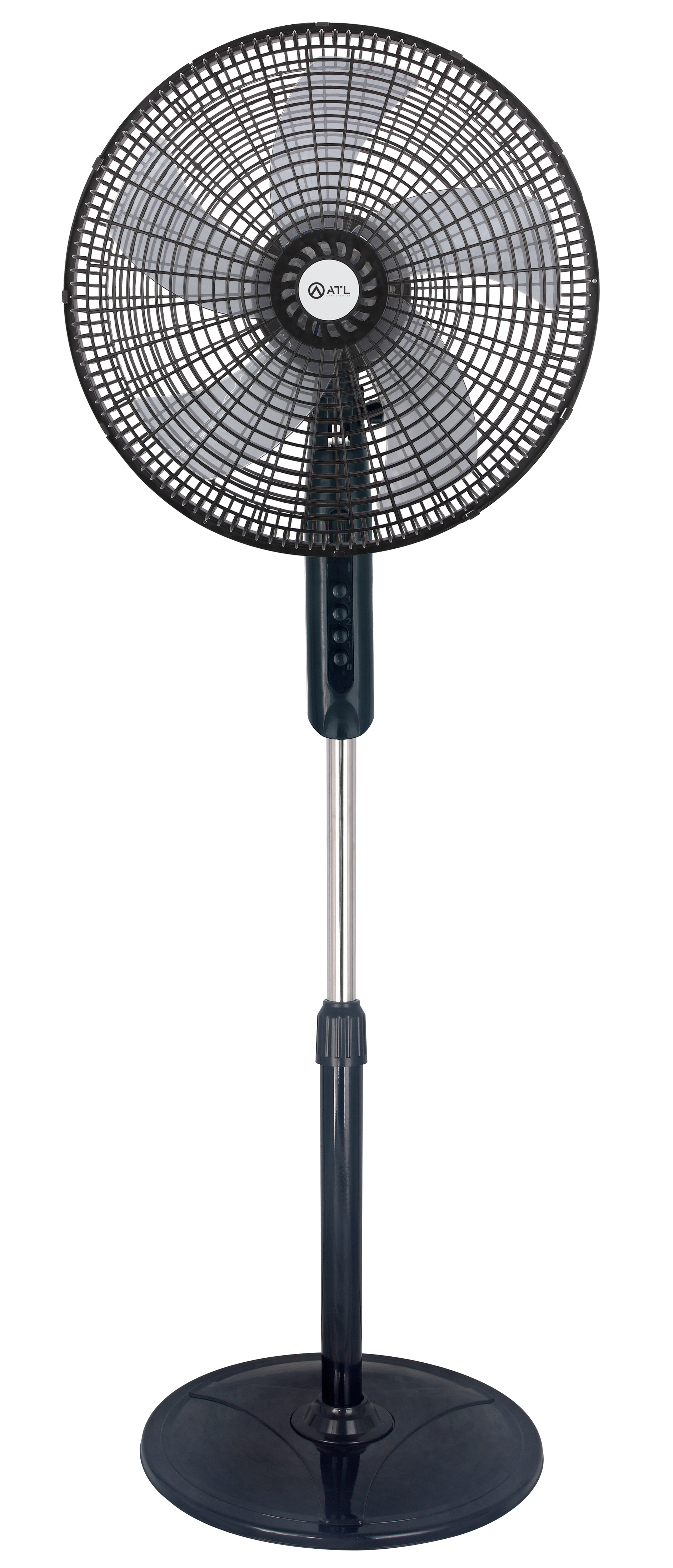 VENTILATEUR SUR PIED ATL 16"/ 05 HELICES/ 3 VITESSES/ 220V / 50 Hz / 45W / NOIR