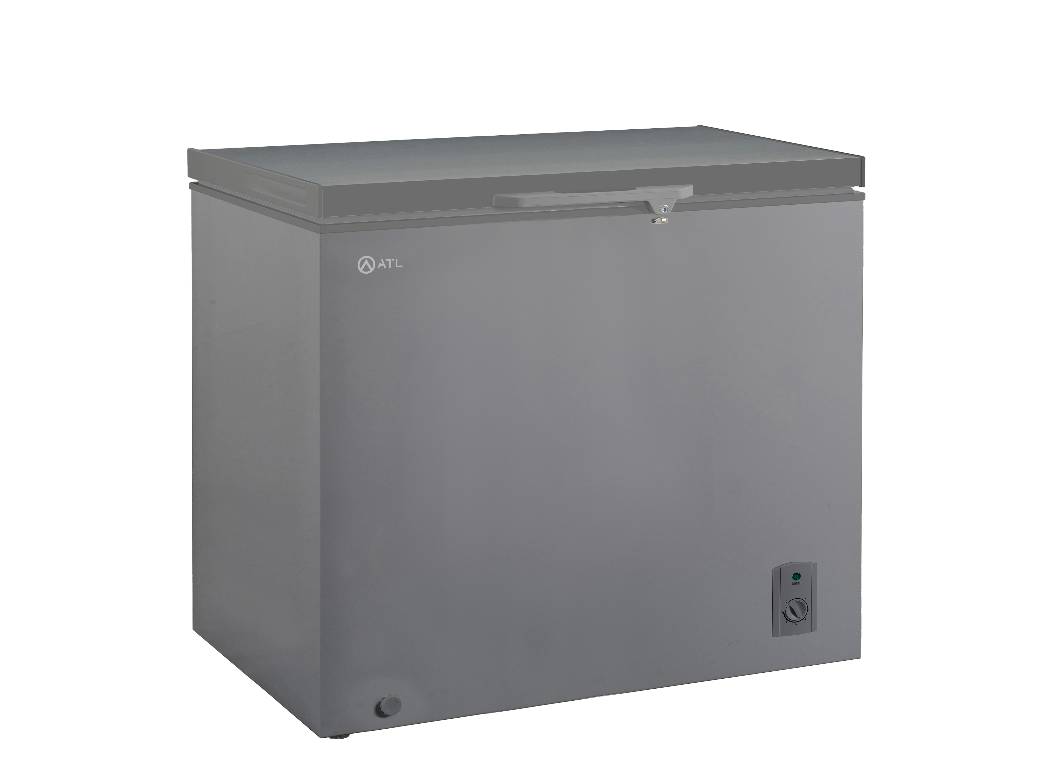 CONGELATEUR HORIZONTAL ATL/ 302L/ 01 PORTE/ SERRURE/ 01 PANIER/ INOX&SILVER