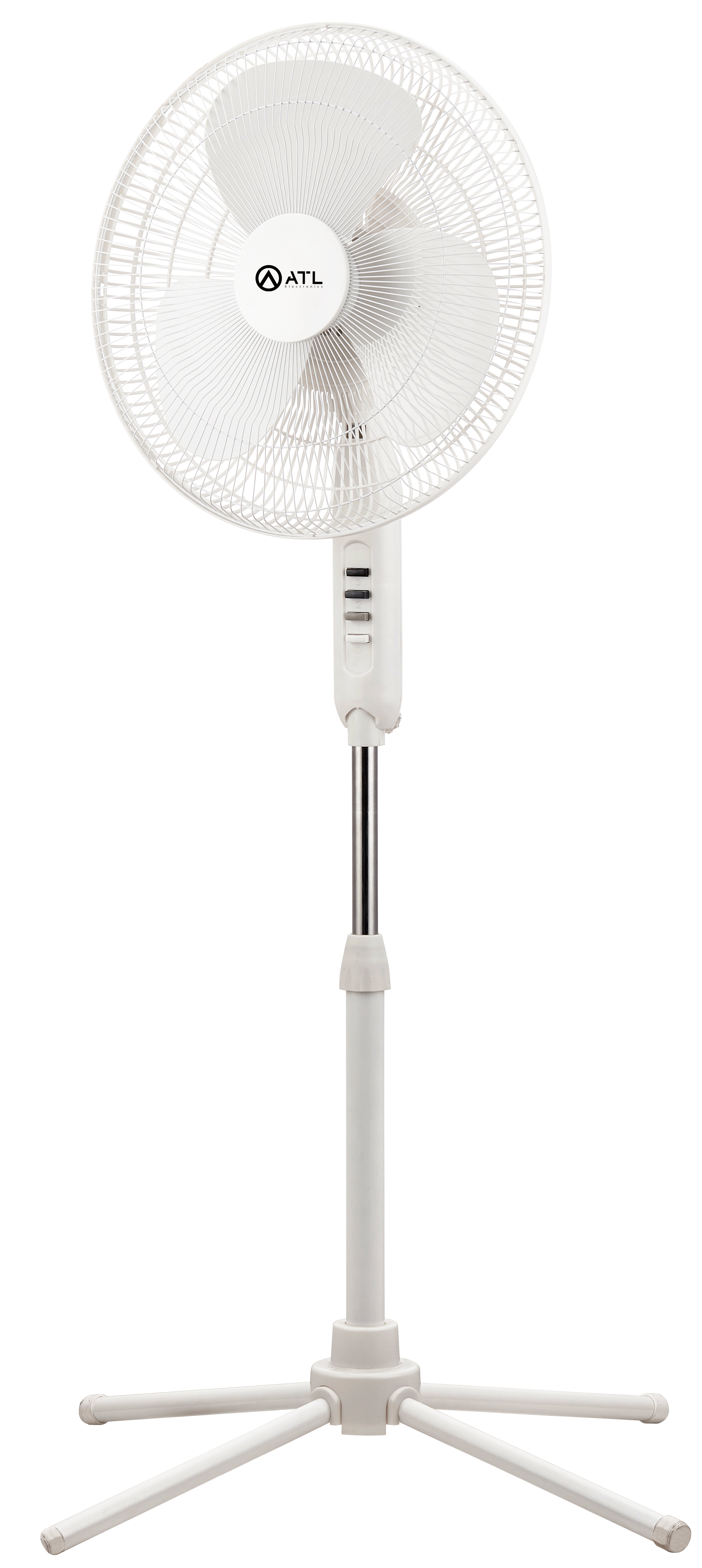 VENTILATEUR SUR PIED ATL 16"/ 03 HELICES/ 3 VITESSES/ 220V / 50 Hz / 45W / BLANC