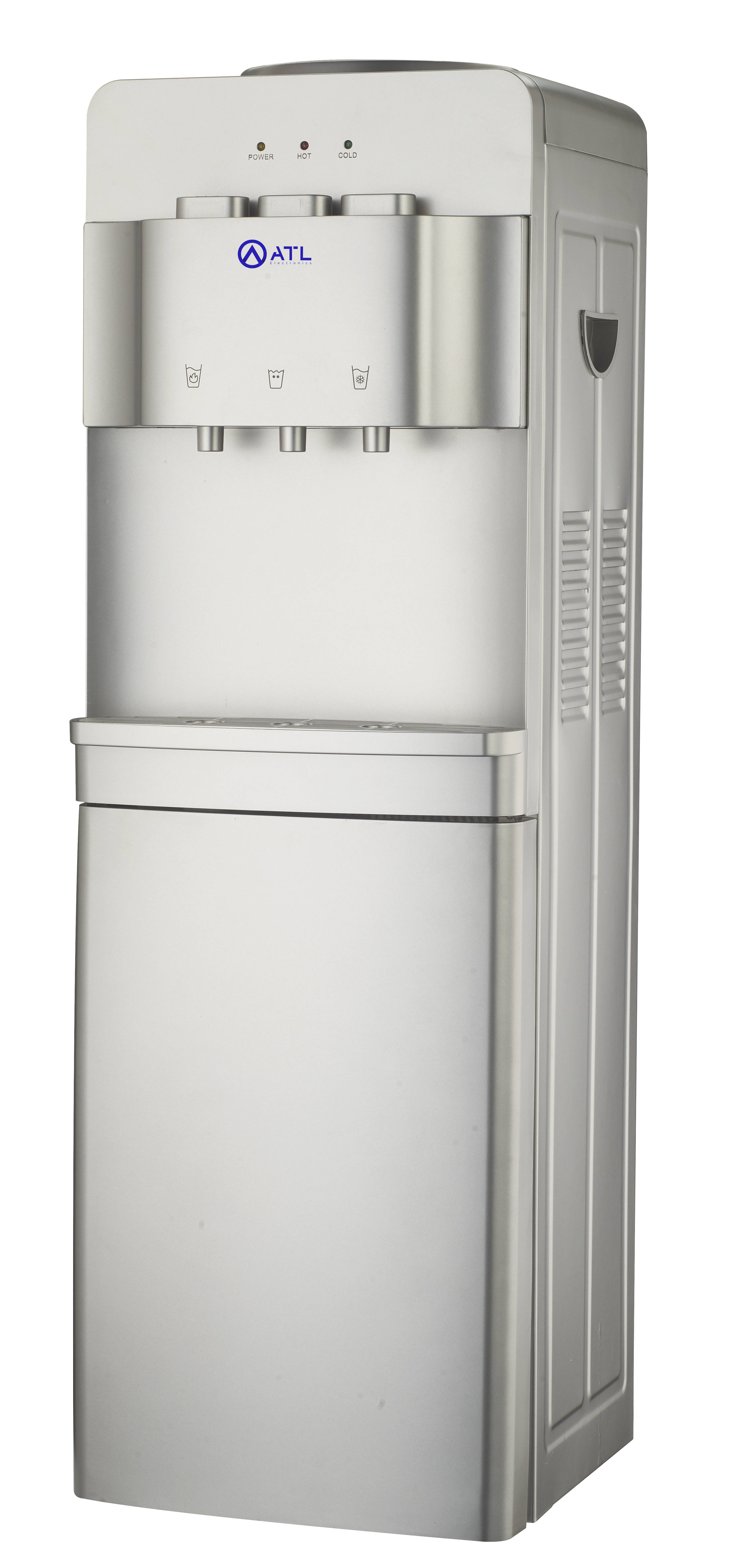 DISTRIBUTEUR D'EAU ATL / 03 ROBINETS / GRIS / AVEC MINI REFRIGERATEUR