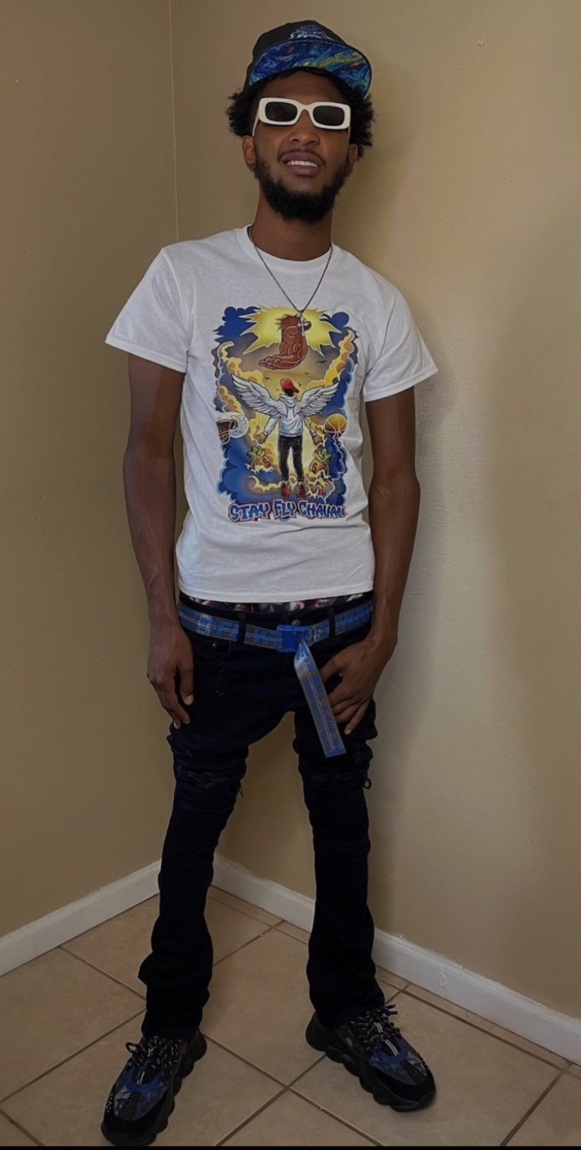 SF Graphic Print White T-shirt