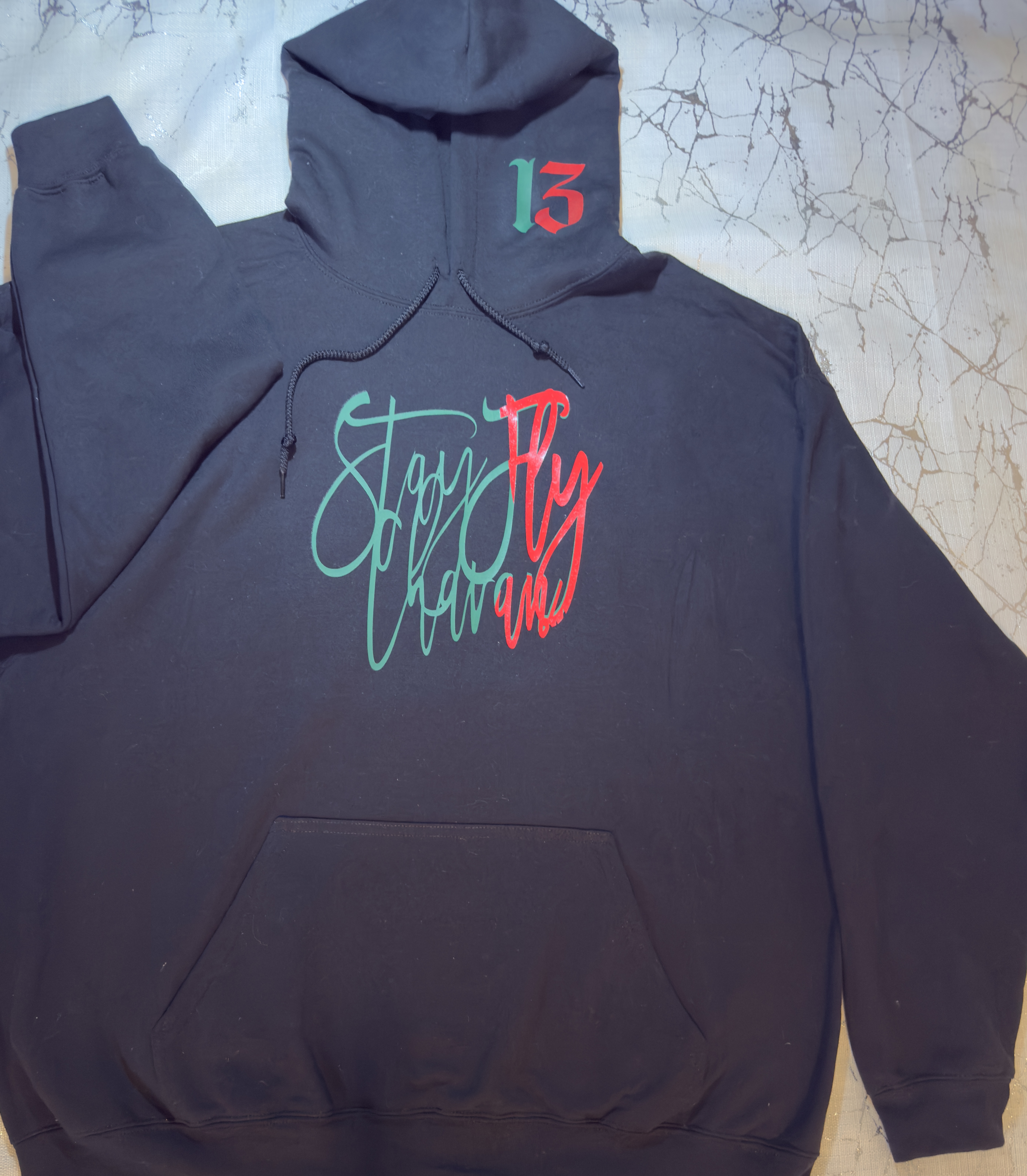 Black SF Christmas Hoodie