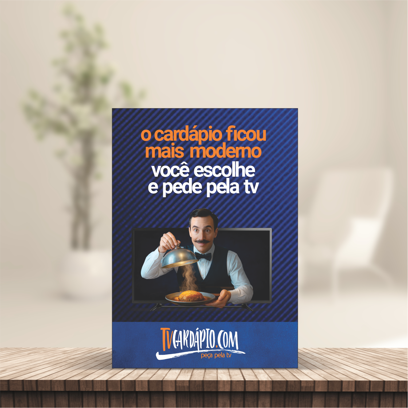 Display informativo para mesa