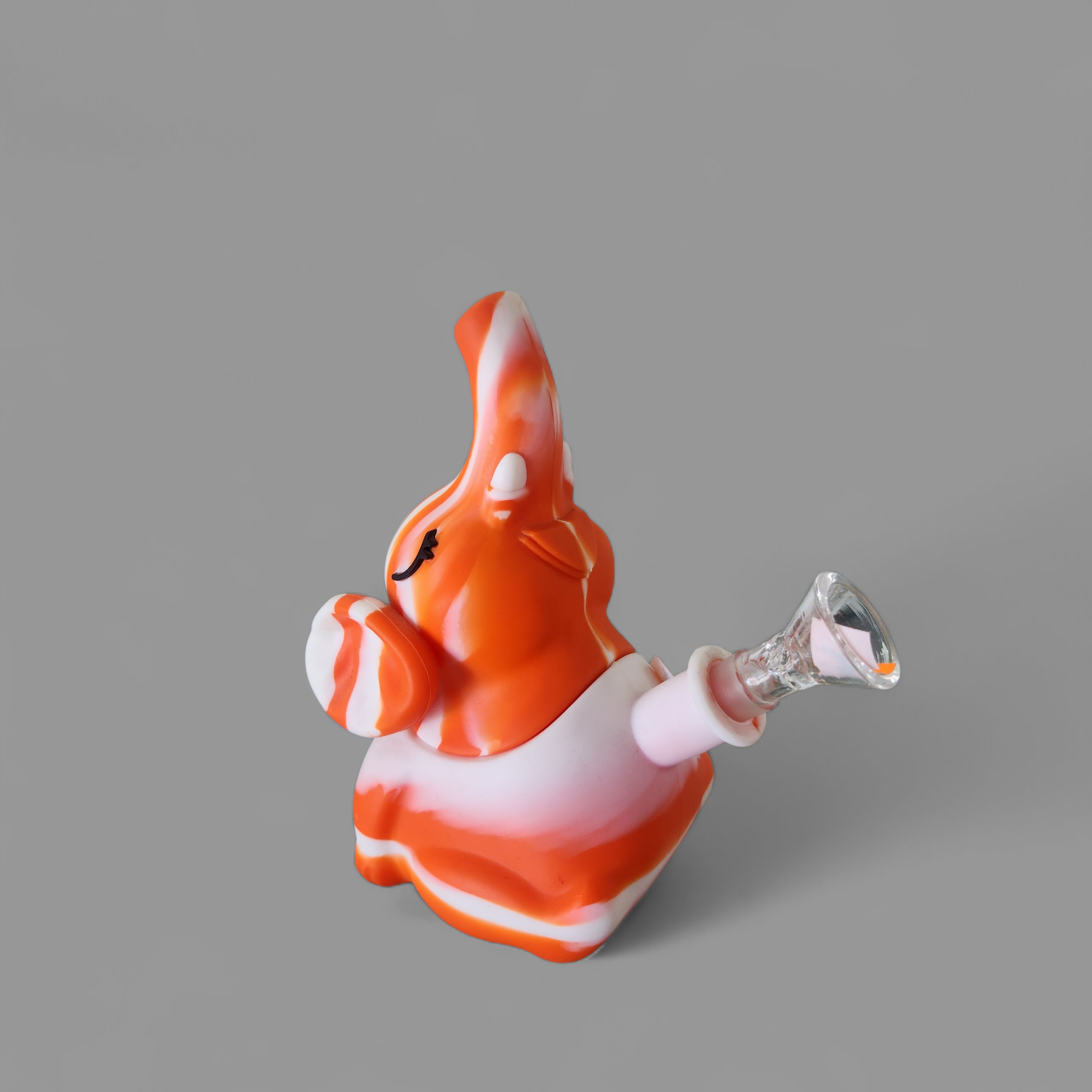 Pipa de agua de elefante de silicón, bowl de vidrio