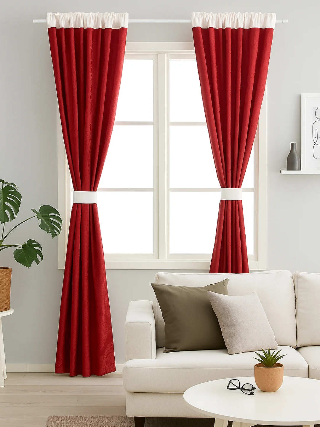 Cortinas de Jacquard con forro traslúcido