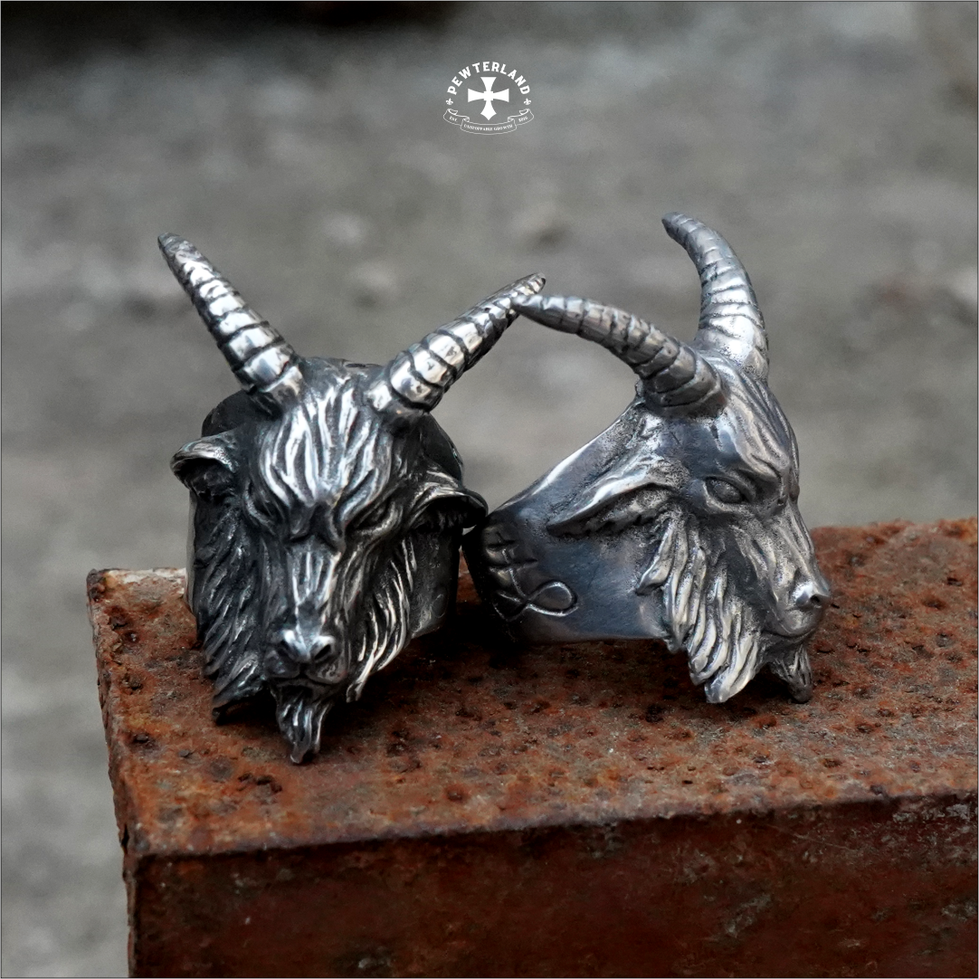 Satanic Goat Ringskull