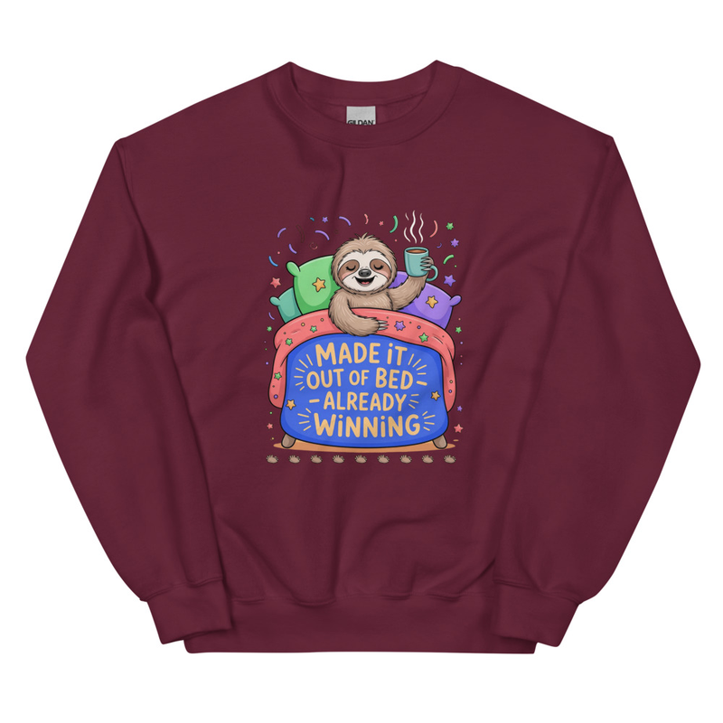 Sloth 'Made It Out Of Bed' Sweatshirt