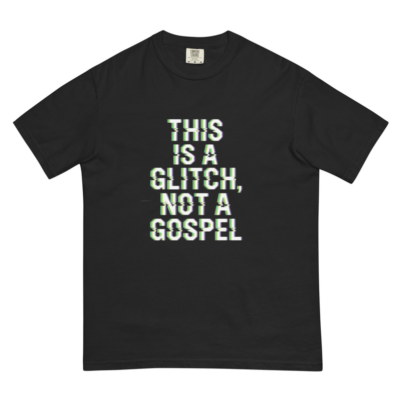 Glitch Statement Black T-Shirt