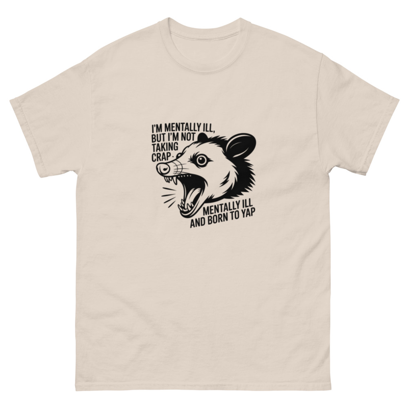 Mental Health Possum Graphic T-Shirt