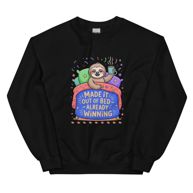 Sloth 'Made It Out Of Bed' Sweatshirt