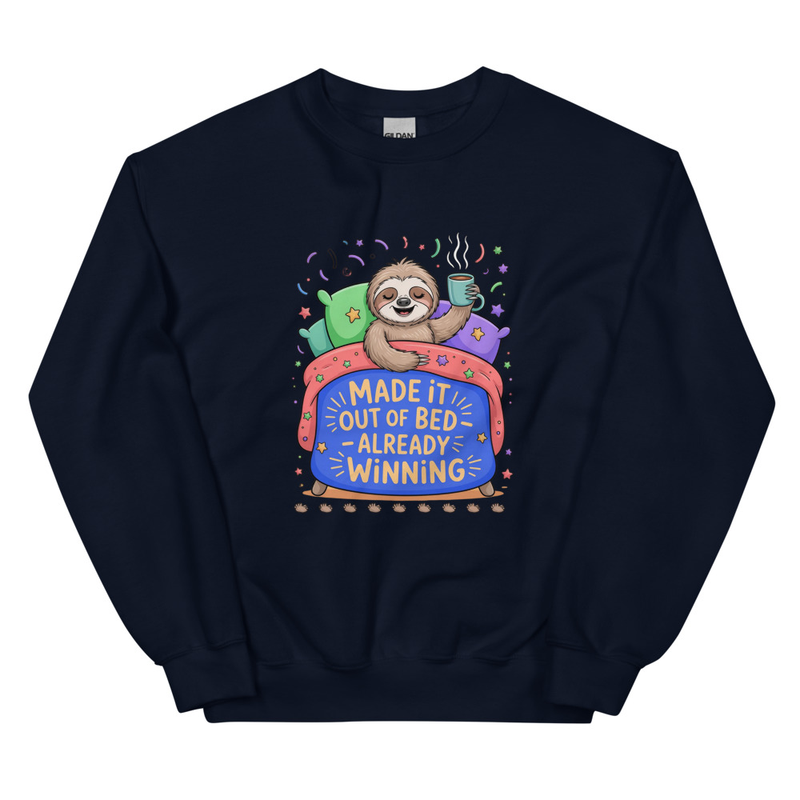 Sloth 'Made It Out Of Bed' Sweatshirt