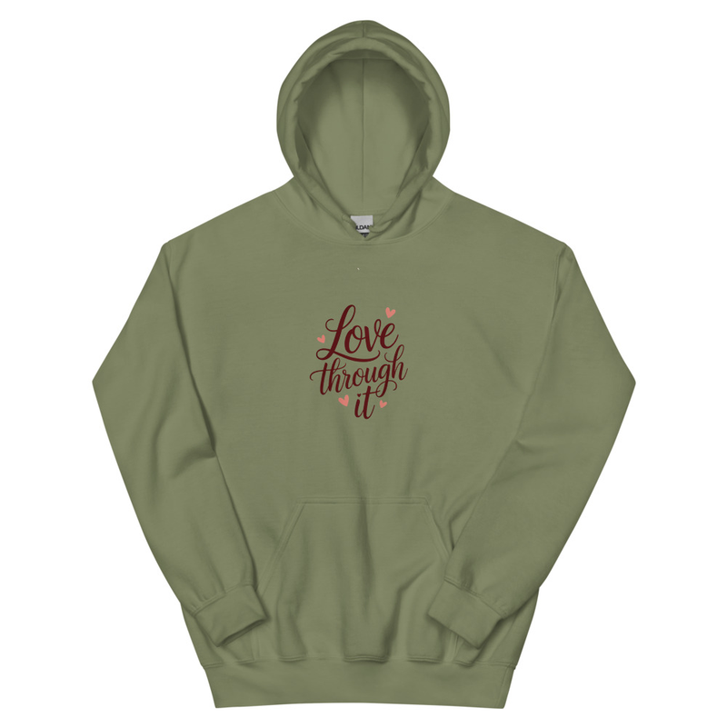 Pink 'Love Through It' Hoodie