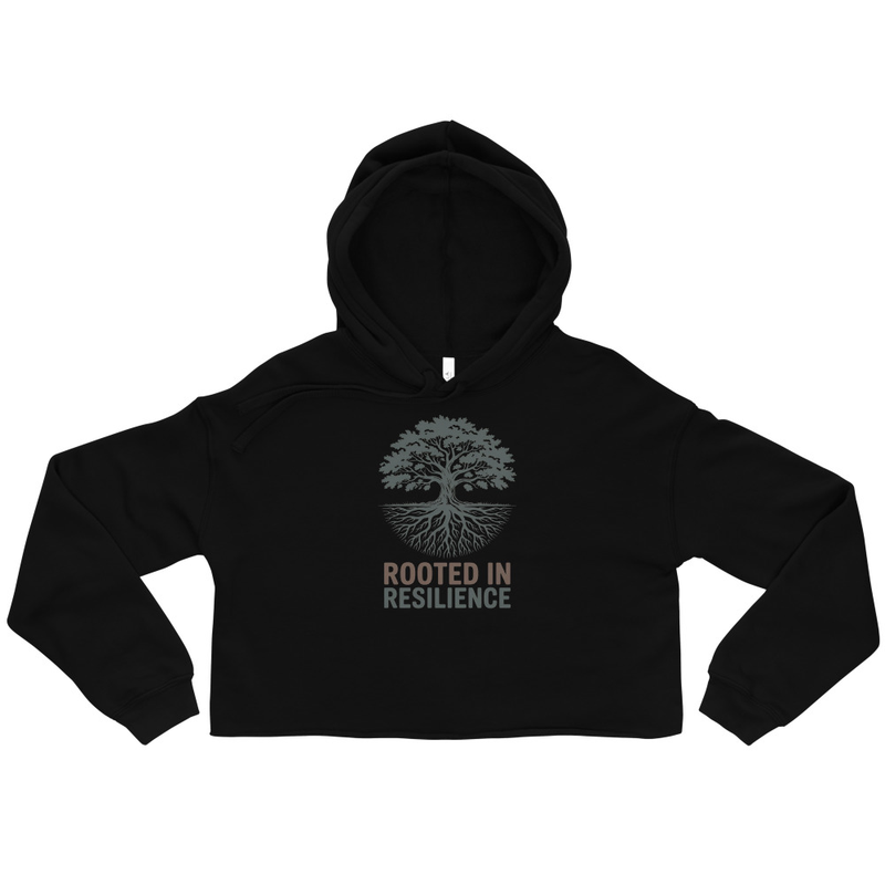 Rooted in Resilience Cropped Hoodie