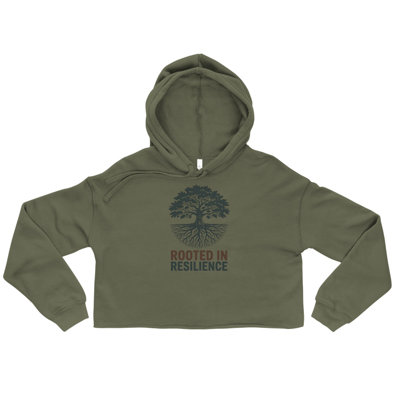 Rooted in Resilience Cropped Hoodie