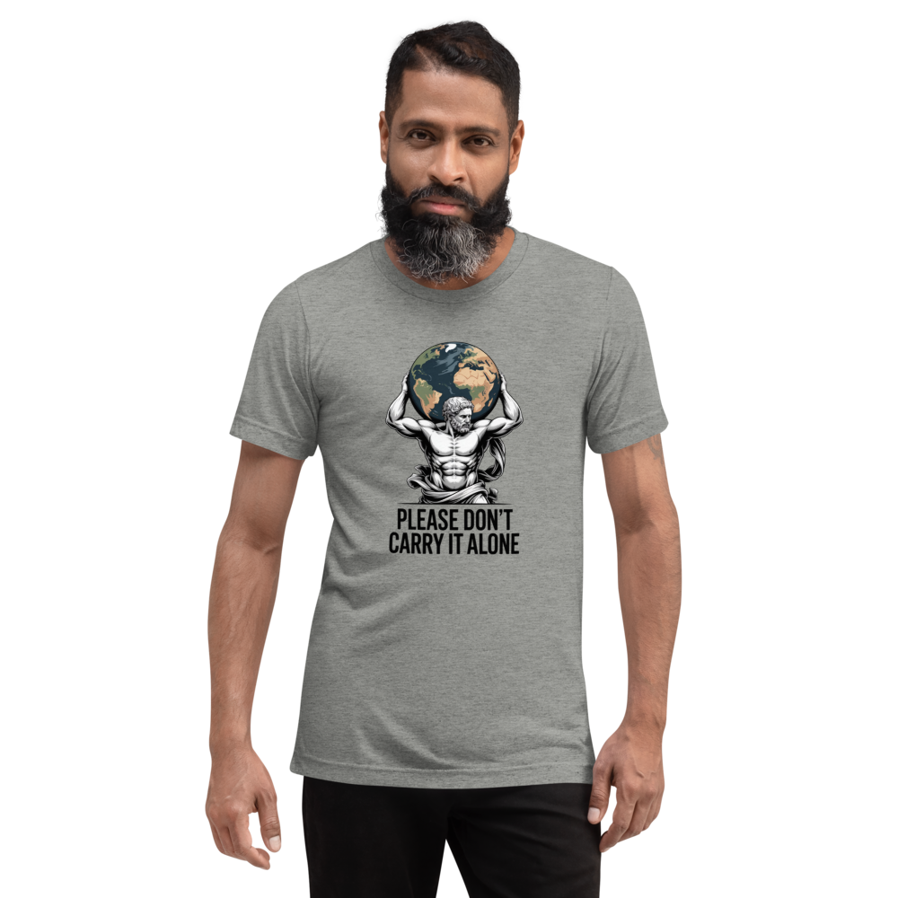 Please Don’t Carry It Alone Atlas Earth Graphic T-Shirt