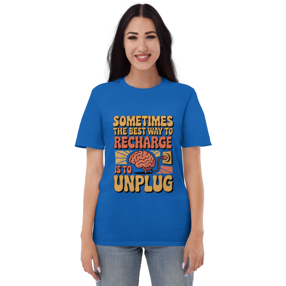 Recharge and Unplug Graphic T-Shirt