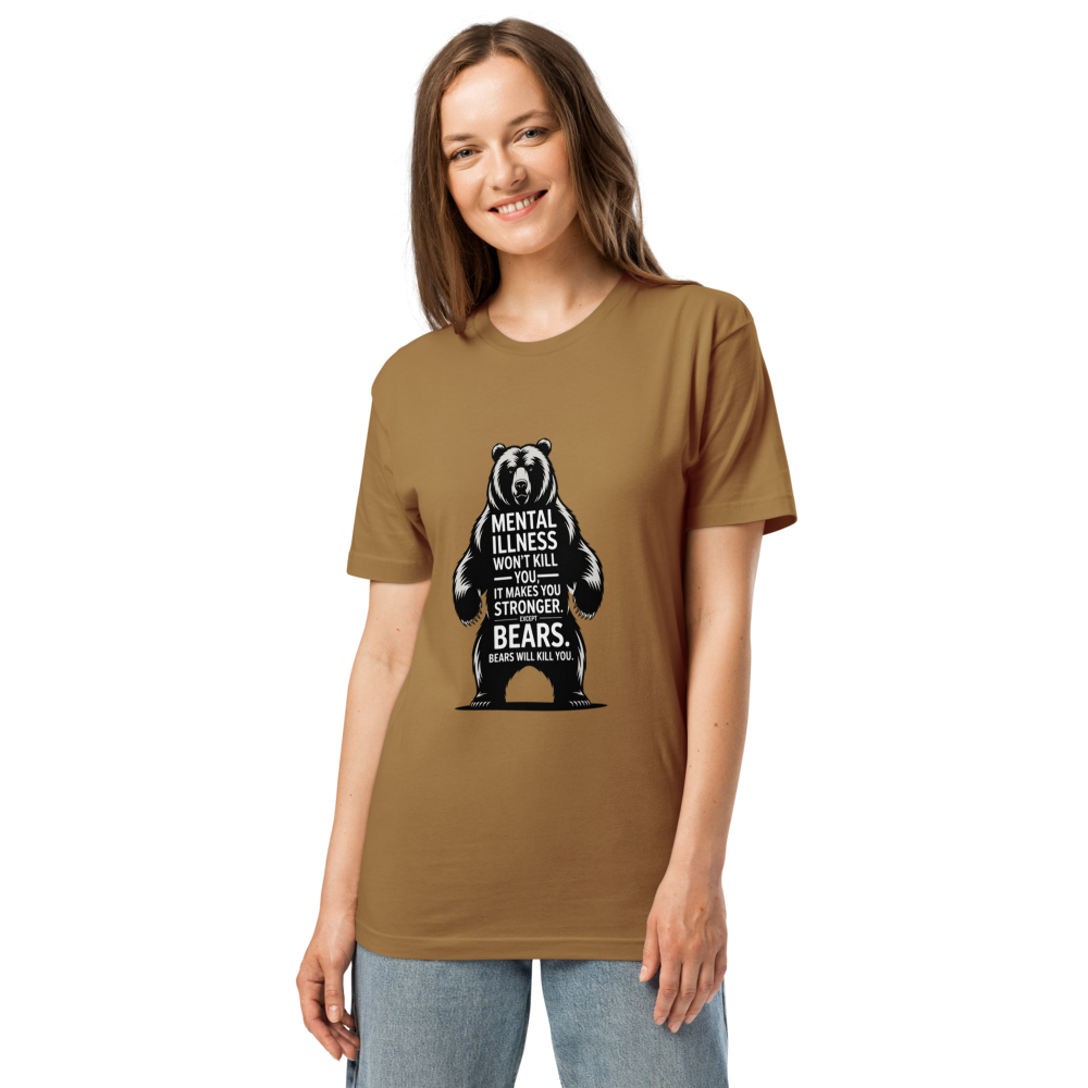 Bear Graphic Motivational T-Shirt