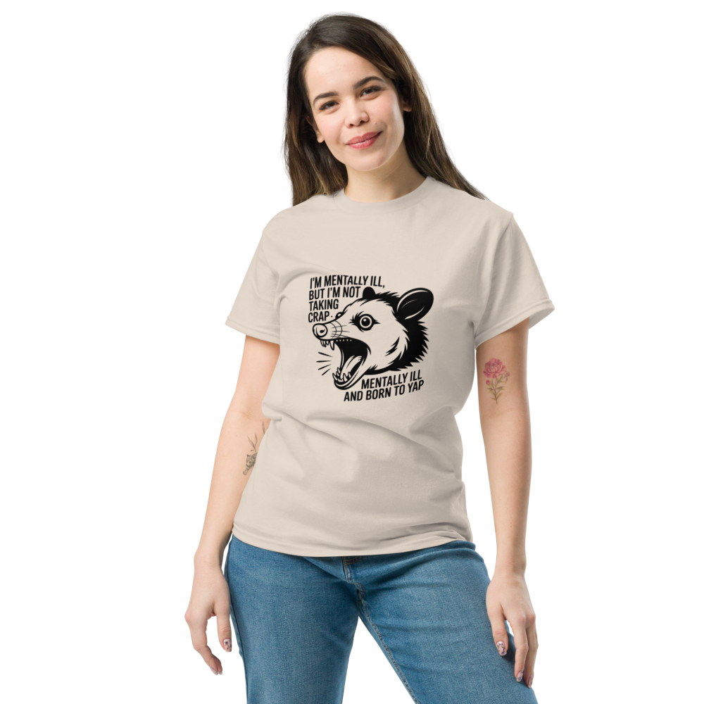 Mental Health Possum Graphic T-Shirt