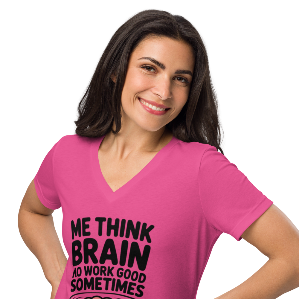 Funny Brain Quote Pink T-Shirt