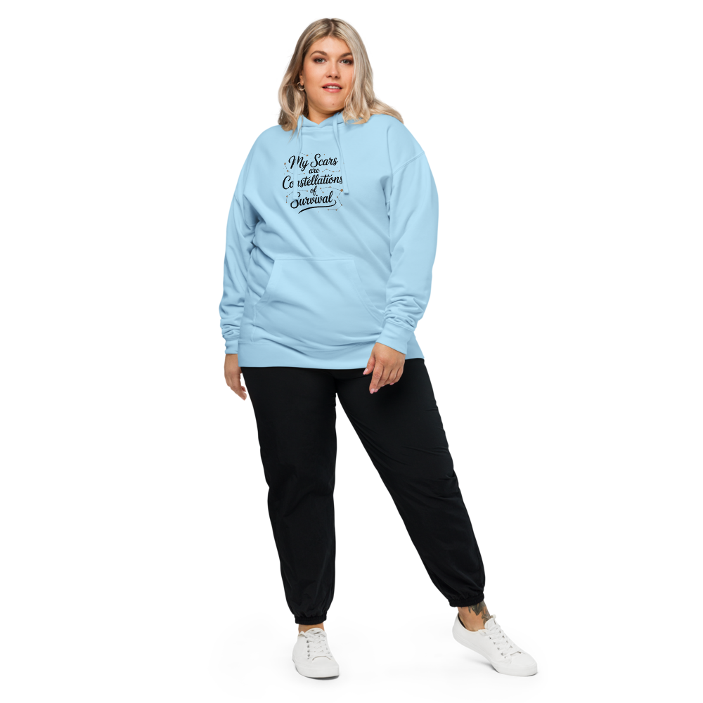 My scars are constellations of survival