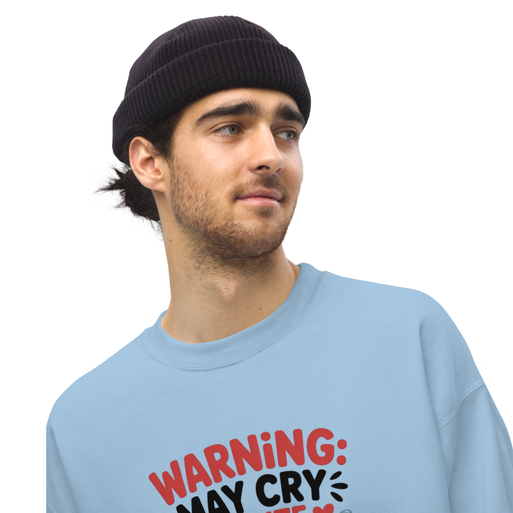 Warning: May Cry At Cute Animal Videos Sweatshirt
