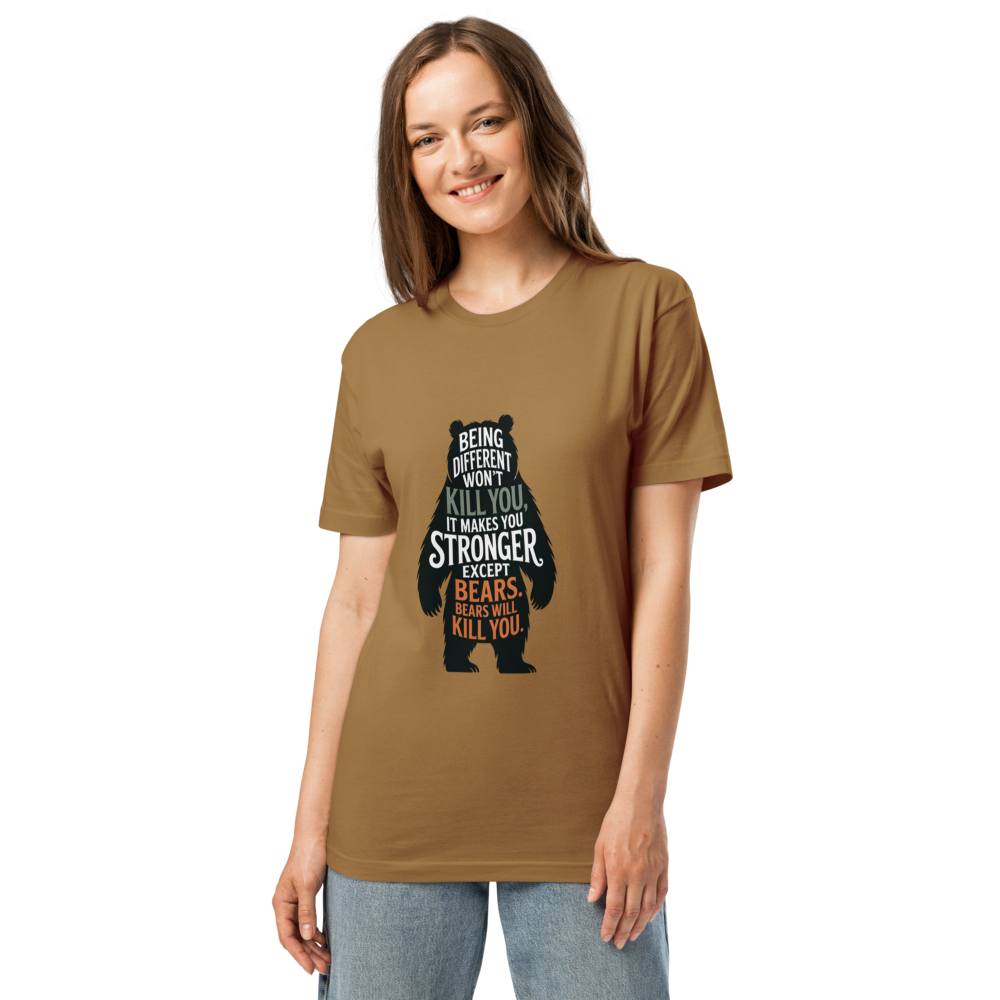 Humorous Bear Graphic T-Shirt