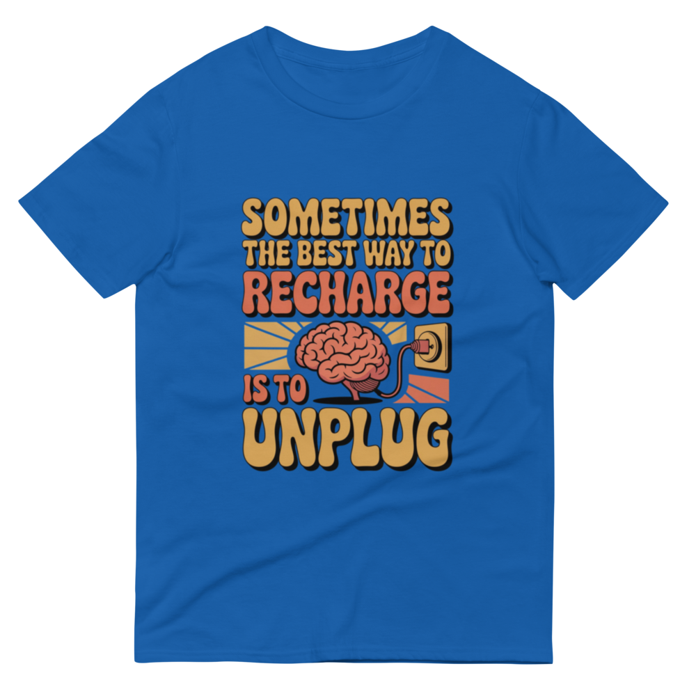 Recharge and Unplug Graphic T-Shirt