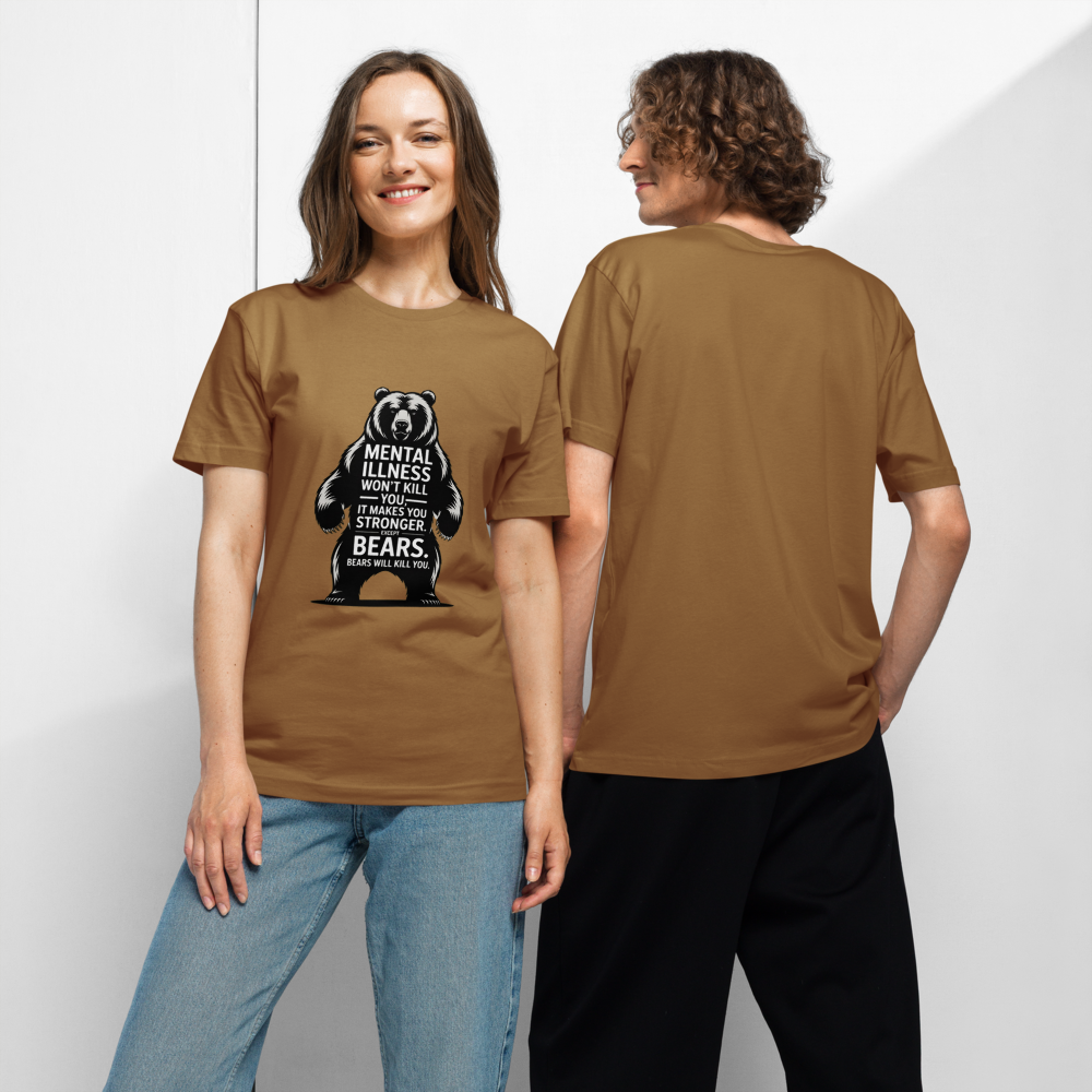 Bear Graphic Motivational T-Shirt