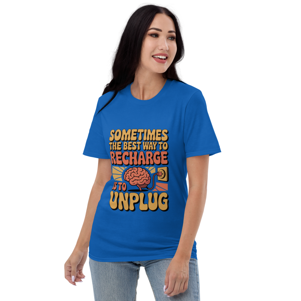 Recharge and Unplug Graphic T-Shirt