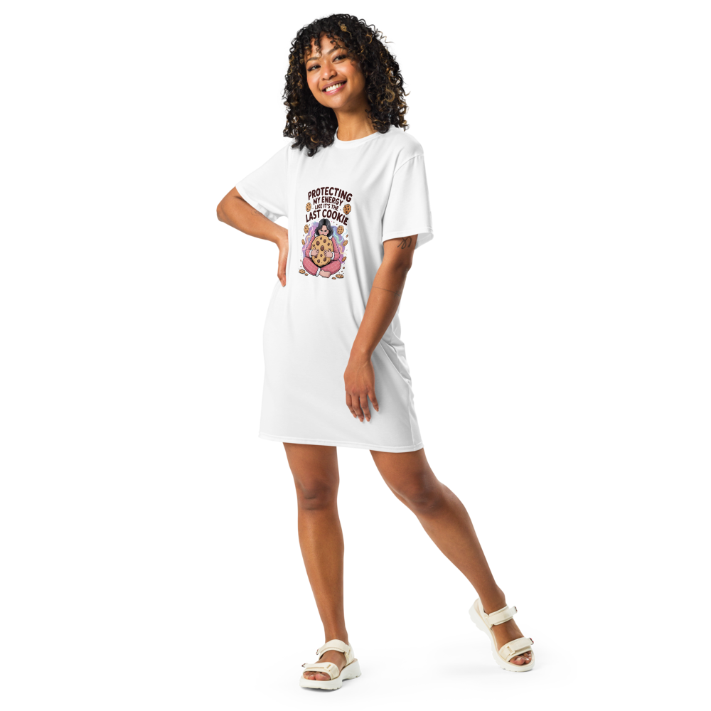 Protecting My Energy Cookie T-Shirt Dress