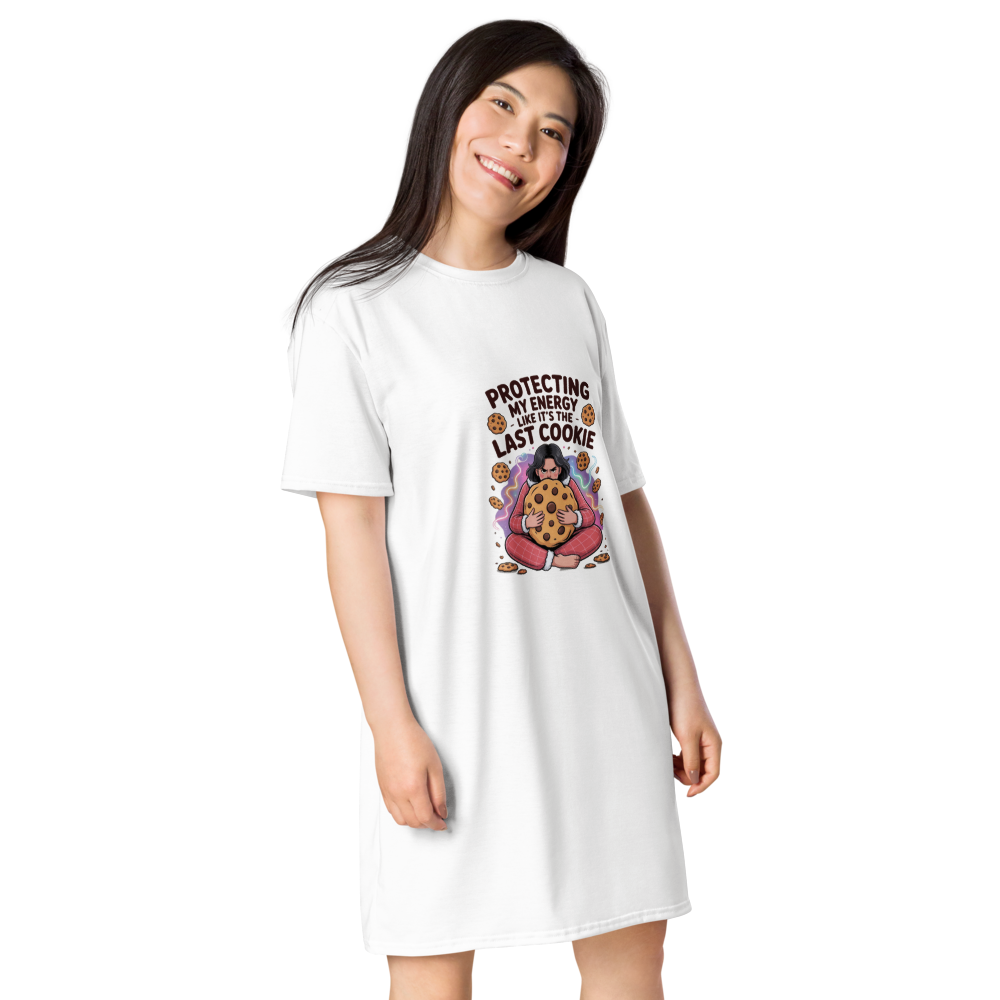 Protecting My Energy Cookie T-Shirt Dress