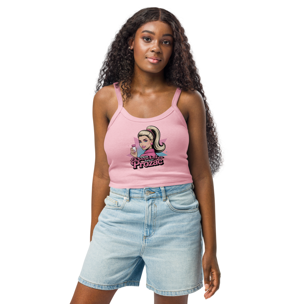 This Barbie Takes Prozac Crop Top